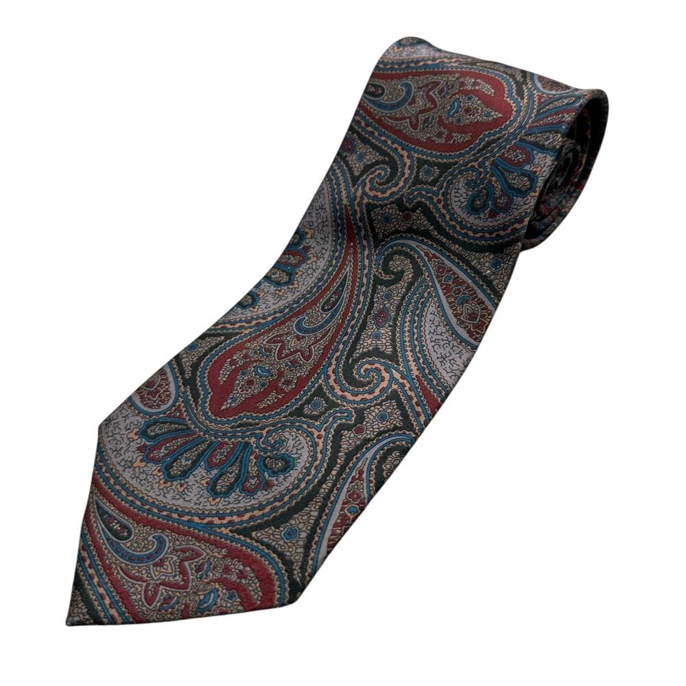 Etienne Aigner Vintage‎ Dress Tie Made in USA Paisley Floral Pattern 58" 3.75"
